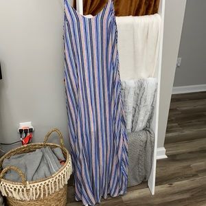 Striped maxi